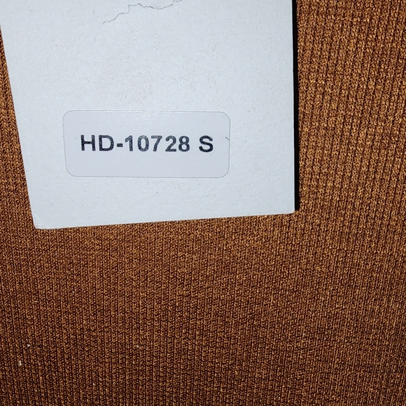 THE HANGER Womens Ribbed Rust Brown Short Sleeve Maxi Dress Size: Small NWT - Picture 6 of 8